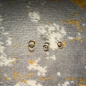 Elegant Gold Hoop Earrings Set